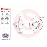 Brembo Δισκόπλακα - 08.A151.10