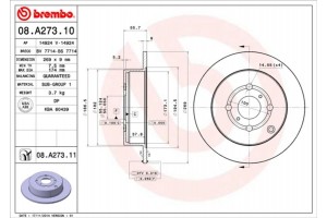 Brembo Δισκόπλακα - 08.A273.11