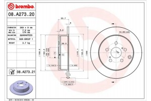 Brembo Δισκόπλακα - 08.A273.21