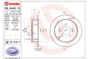 Brembo Δισκόπλακα - 08.A446.11