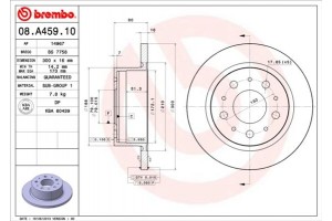 Brembo Δισκόπλακα - 08.A459.10