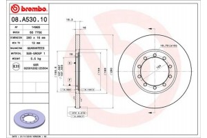 Brembo Δισκόπλακα - 08.A530.10
