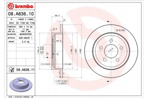 Brembo Δισκόπλακα - 08.A636.10