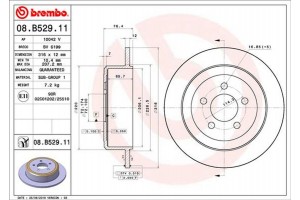 Brembo Δισκόπλακα - 08.B529.11