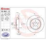 Brembo Δισκόπλακα - 08.B601.10