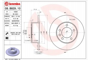 Brembo Δισκόπλακα - 08.B829.10
