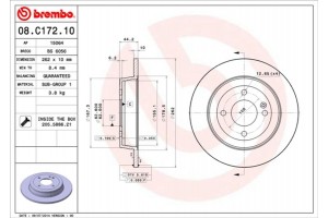 Brembo Δισκόπλακα - 08.C172.10