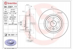 Brembo Δισκόπλακα - 08.C301.11