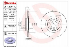Brembo Δισκόπλακα - 08.C309.11