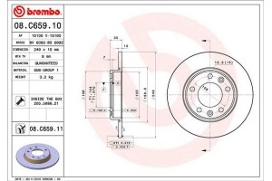 Brembo Δισκόπλακα - 08.C659.11