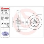 Brembo Δισκόπλακα - 08.D205.17