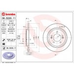 Brembo Δισκόπλακα - 08.D220.11