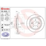 Brembo Δισκόπλακα - 08.D220.11 Brembo Δισκόπλακα - 08.D220.11