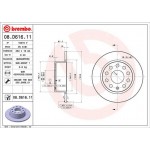 Brembo Δισκόπλακα - 08.D616.11