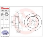 Brembo Δισκόπλακα - 08.D712.11