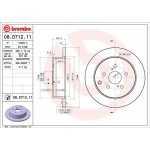 Brembo Δισκόπλακα - 08.D712.11