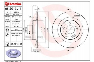 Brembo Δισκόπλακα - 08.D713.11