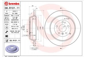 Brembo Δισκόπλακα - 08.R101.11
