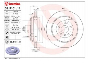 Brembo Δισκόπλακα - 08.R101.11