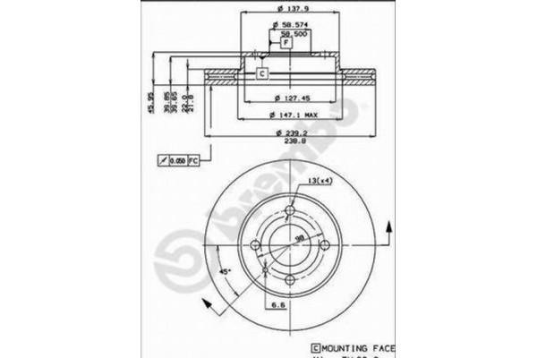 Brembo Δισκόπλακα - 09.3140.10