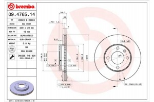 Brembo Δισκόπλακα - 09.4765.14