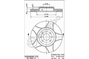 Brembo Δισκόπλακα - 09.4939.75