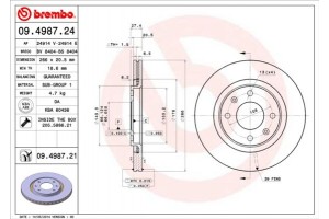 Brembo Δισκόπλακα - 09.4987.24