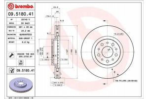 Brembo Δισκόπλακα - 09.5180.41