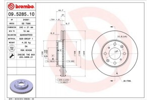 Brembo Δισκόπλακα - 09.5285.10