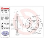Brembo Δισκόπλακα - 09.5390.3X Brembo Δισκόπλακα - 09.5390.3X