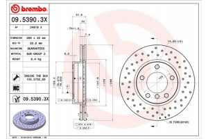 Brembo Δισκόπλακα - 09.5390.3X