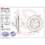 Brembo Δισκόπλακα - 09.5457.3X Brembo Δισκόπλακα - 09.5457.3X