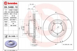 Brembo Δισκόπλακα - 09.5488.10
