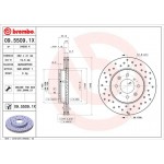 Brembo Δισκόπλακα - 09.5509.1X Brembo Δισκόπλακα - 09.5509.1X