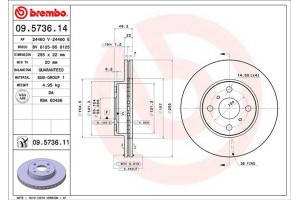 Brembo Δισκόπλακα - 09.5736.14