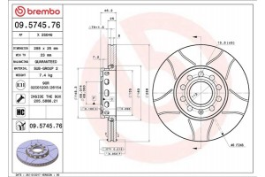 Brembo Δισκόπλακα - 09.5745.76