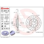 Brembo Δισκόπλακα - 09.5843.3X Brembo Δισκόπλακα - 09.5843.3X