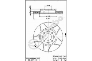 Brembo Δισκόπλακα - 09.5870.75