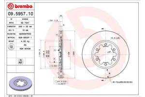 Brembo Δισκόπλακα - 09.5957.10