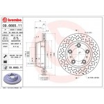 Brembo Δισκόπλακα - 09.6665.11 Brembo Δισκόπλακα - 09.6665.11