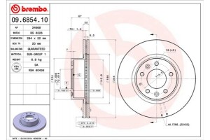 Brembo Δισκόπλακα - 09.6854.10