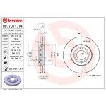 Brembo Δισκόπλακα - 09.7011.14