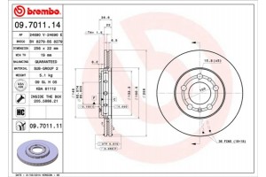 Brembo Δισκόπλακα - 09.7011.14
