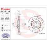 Brembo Δισκόπλακα - 09.7011.1X