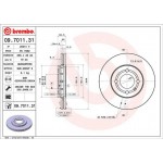 Brembo Δισκόπλακα - 09.7011.31 Brembo Δισκόπλακα - 09.7011.31