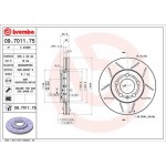 Brembo Δισκόπλακα - 09.7011.75