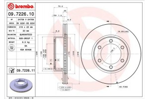 Brembo Δισκόπλακα - 09.7226.11