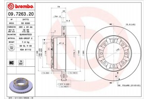 Brembo Δισκόπλακα - 09.7263.20