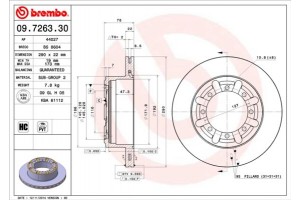Brembo Δισκόπλακα - 09.7263.30
