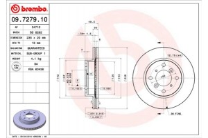 Brembo Δισκόπλακα - 09.7279.10